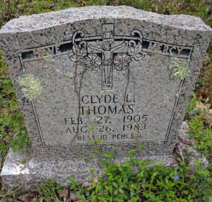 Clyde Thomas Headstone