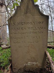 James Williams Headstone